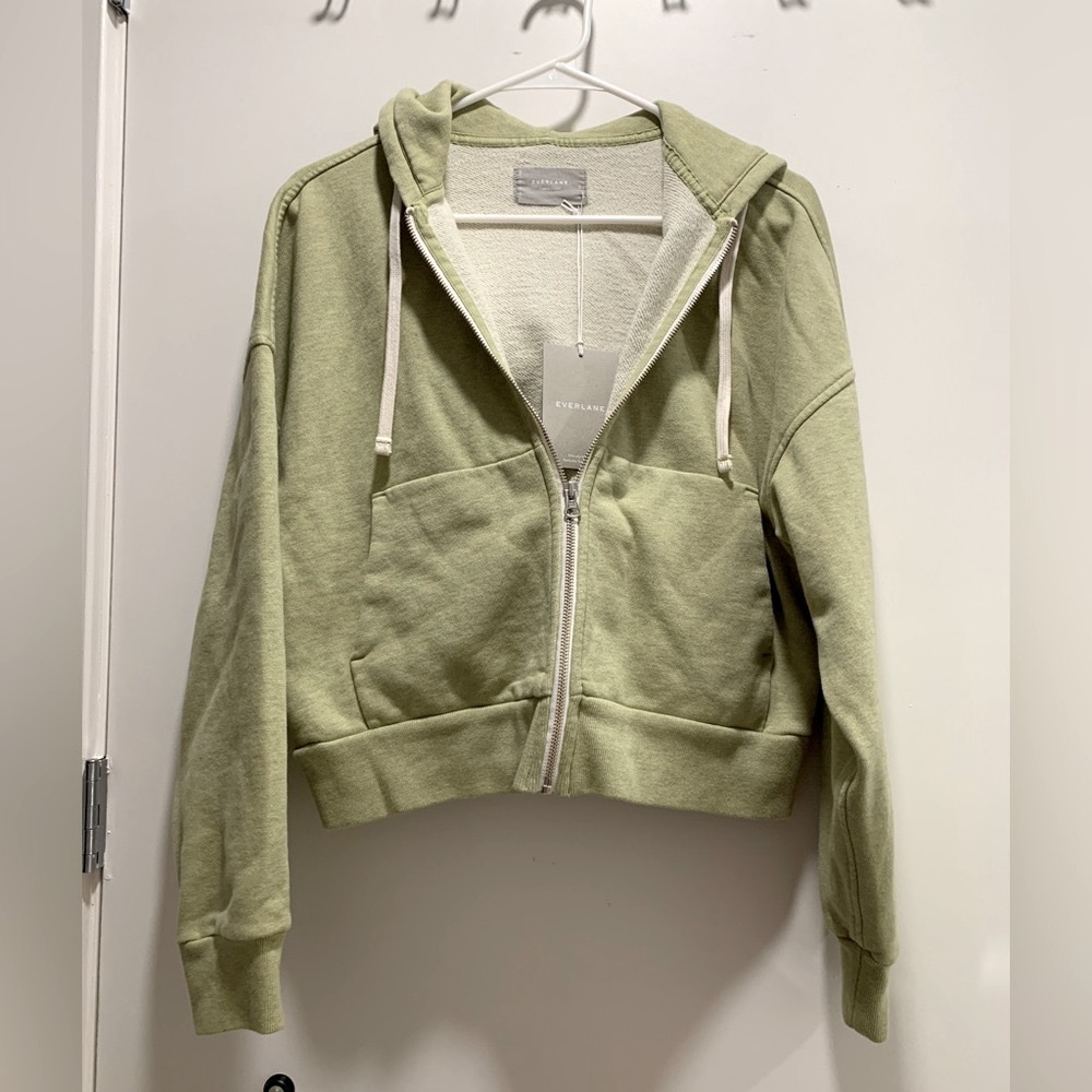 Everlane The Track organic cotton hoodie w/zipper